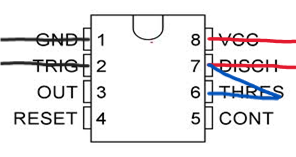 Creating a A-Stable 555 Timer Circuit using the NE555 Precision Timer