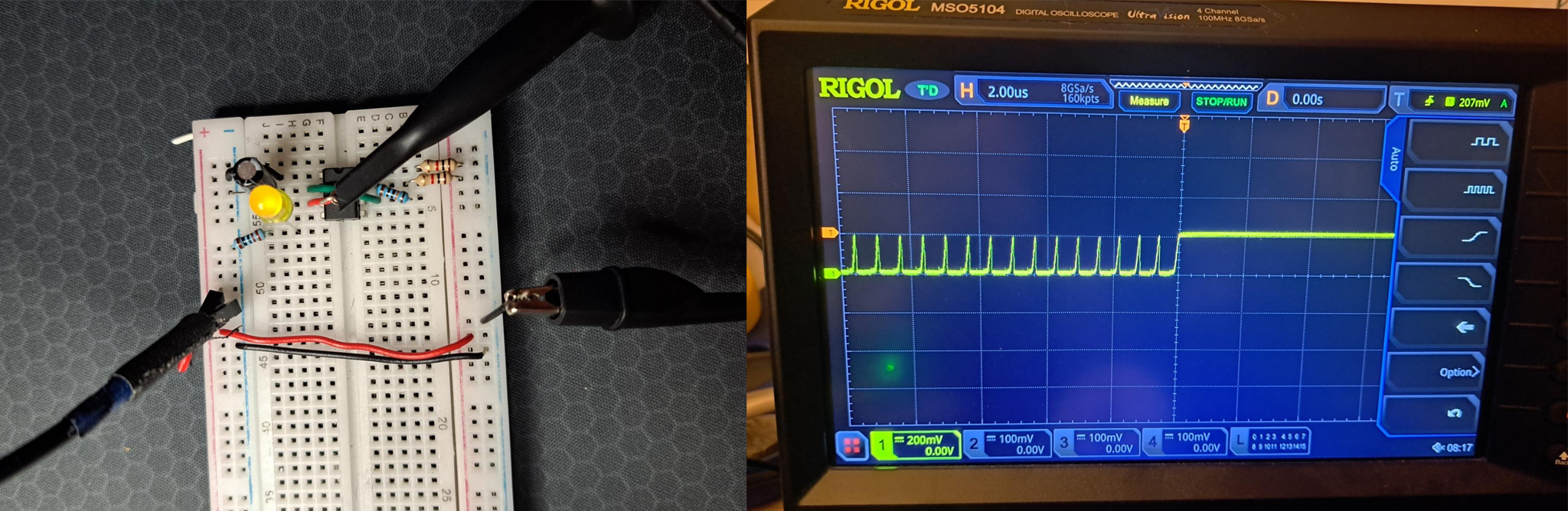 Creating a A-Stable 555 Timer Circuit using the NE555 Precision Timer