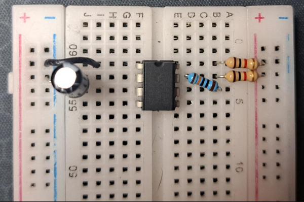 Creating a A-Stable 555 Timer Circuit using the NE555 Precision Timer